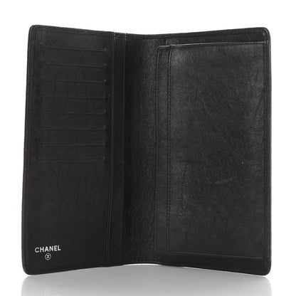 Chanel Goatskin CC Yen Wallet Black 5 of 7