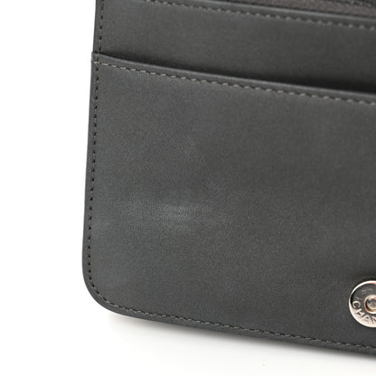 Chanel Lambskin Camellia Studded Wallet on Chain WOC Grey 14 of 18