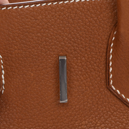 Hermes Natural Barenia Faubourg Birkin 30 Fauve 29 of 33