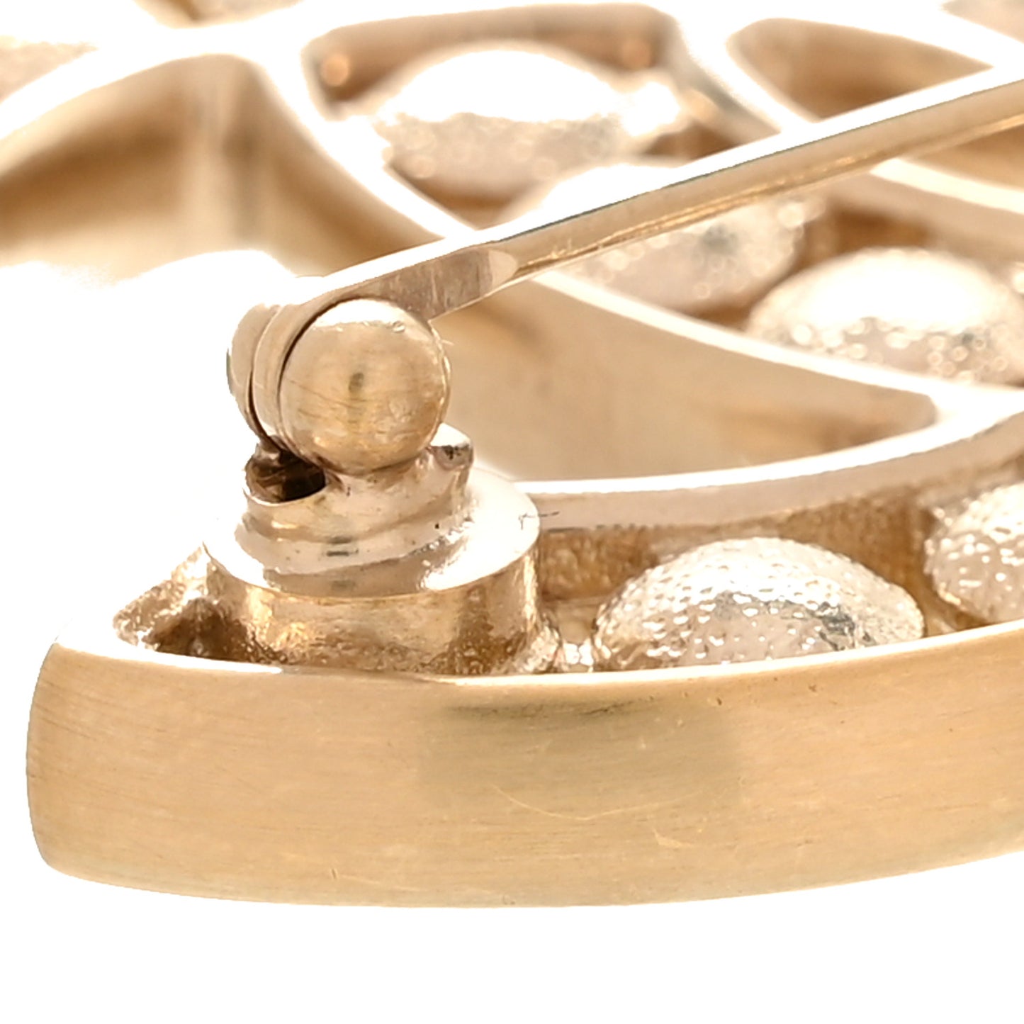 Pearl CC Brooch Light Gold