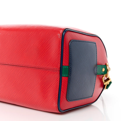 Louis Vuitton Epi Speedy Bandouliere 25 Coquelicot Vert Indigo 11 of 11