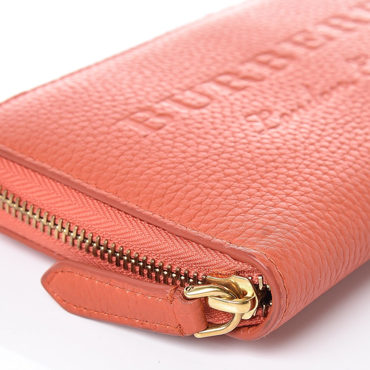 Burberry Soft Grain Elmore Zip Around Wallet Orange 5 of 8
