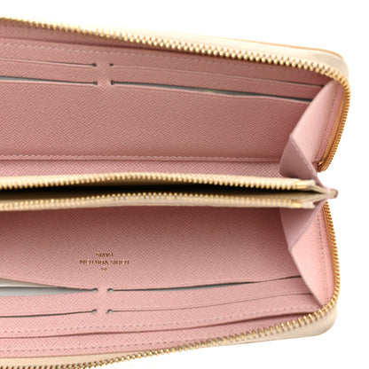 Louis Vuitton Damier Azur Clemence Wallet Rose Ballerine 5 of 8