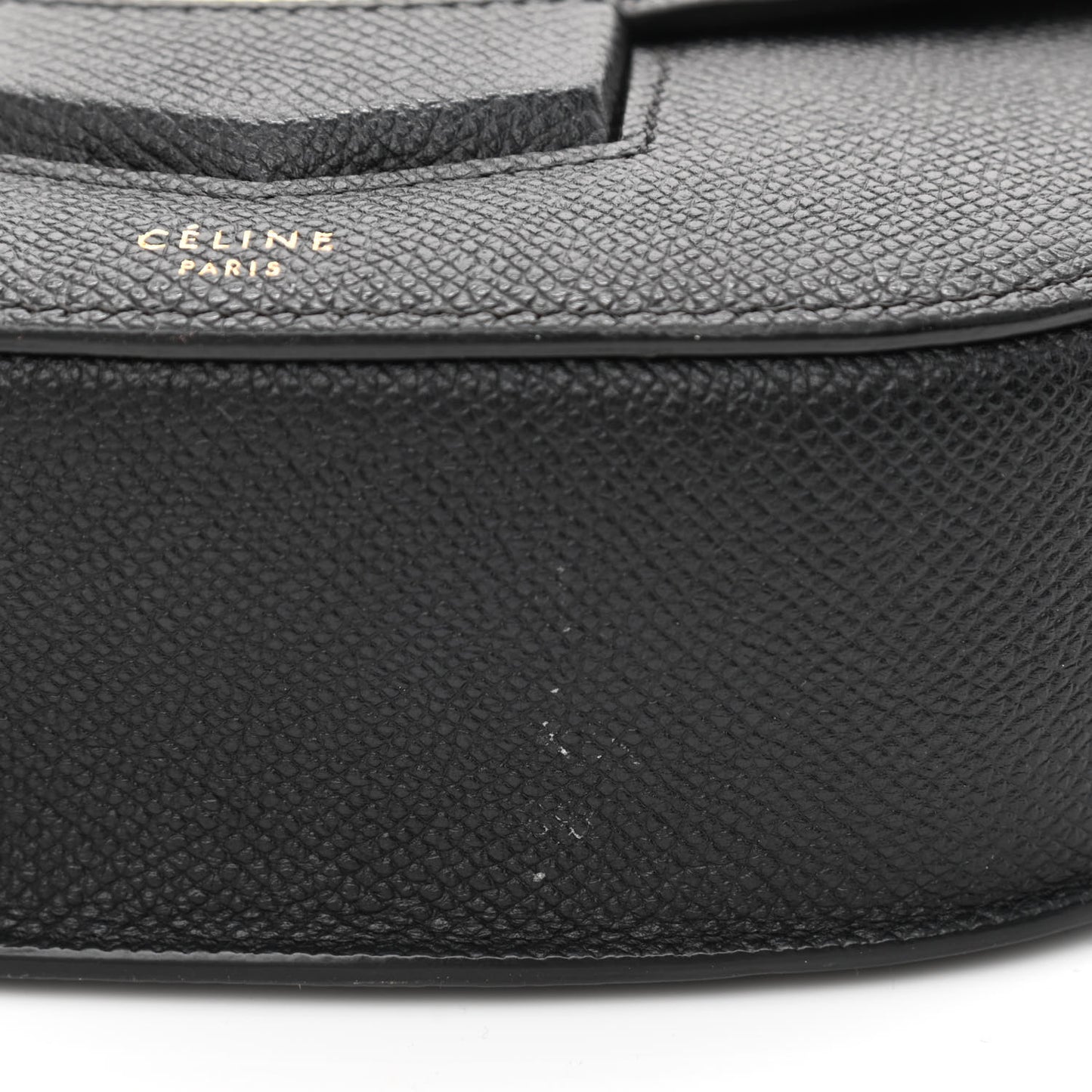 Grained Calfskin Small Trotteur Black
