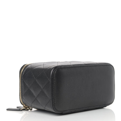 Chanel Caviar Quilted Small Vanity Case With Chain Black 4 of 10