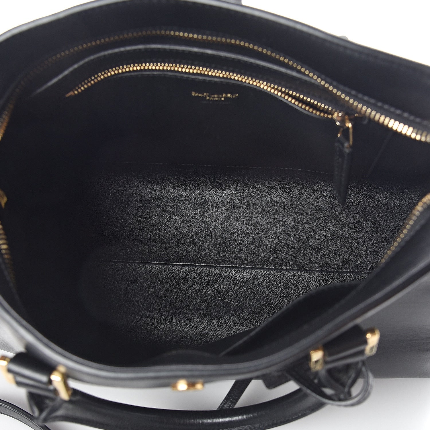 Saint Laurent Smooth Calfskin Small Monogram Cabas Black 4 of 8