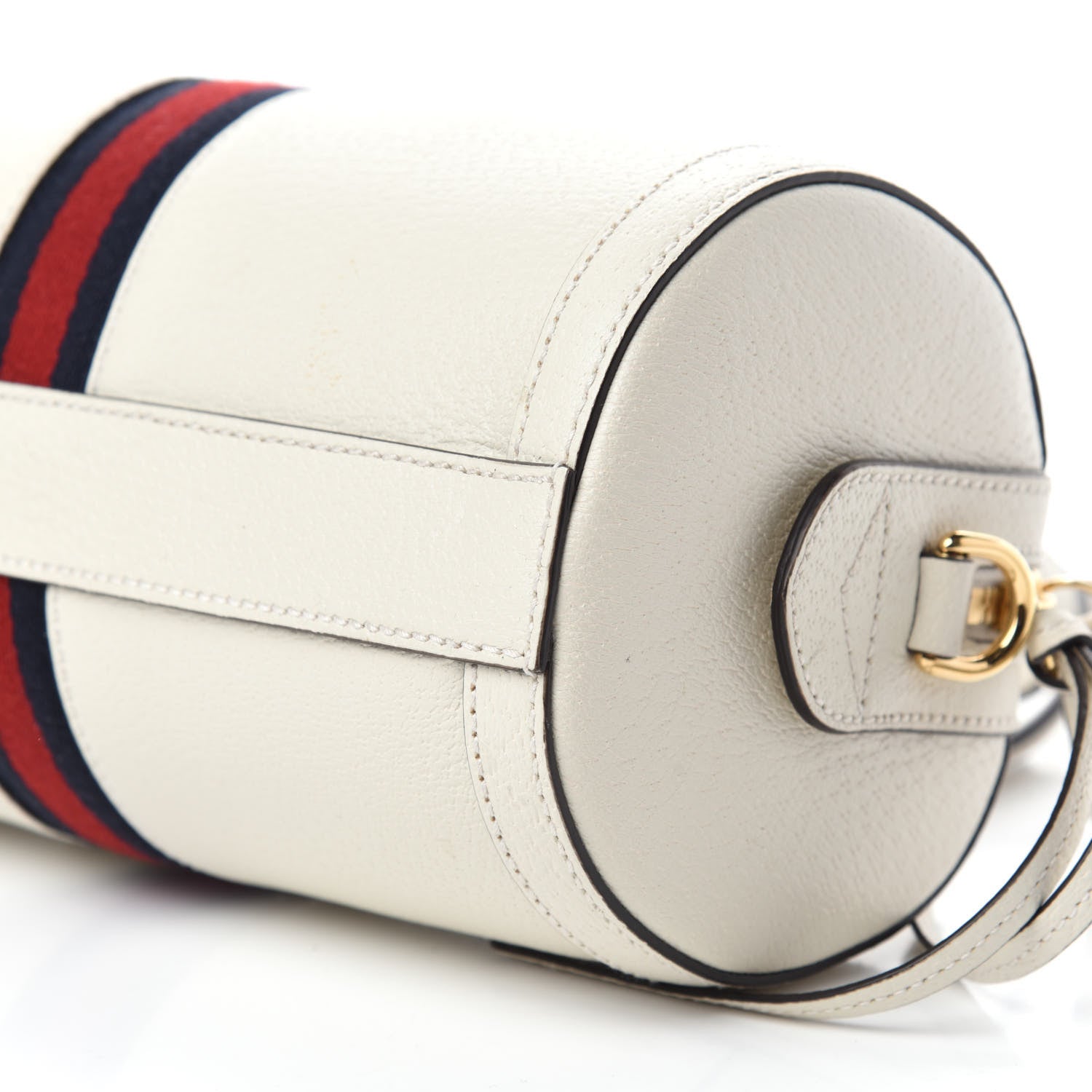 Gucci Textured Calfskin Ophidia Boston Bag Mystic White 7 of 10