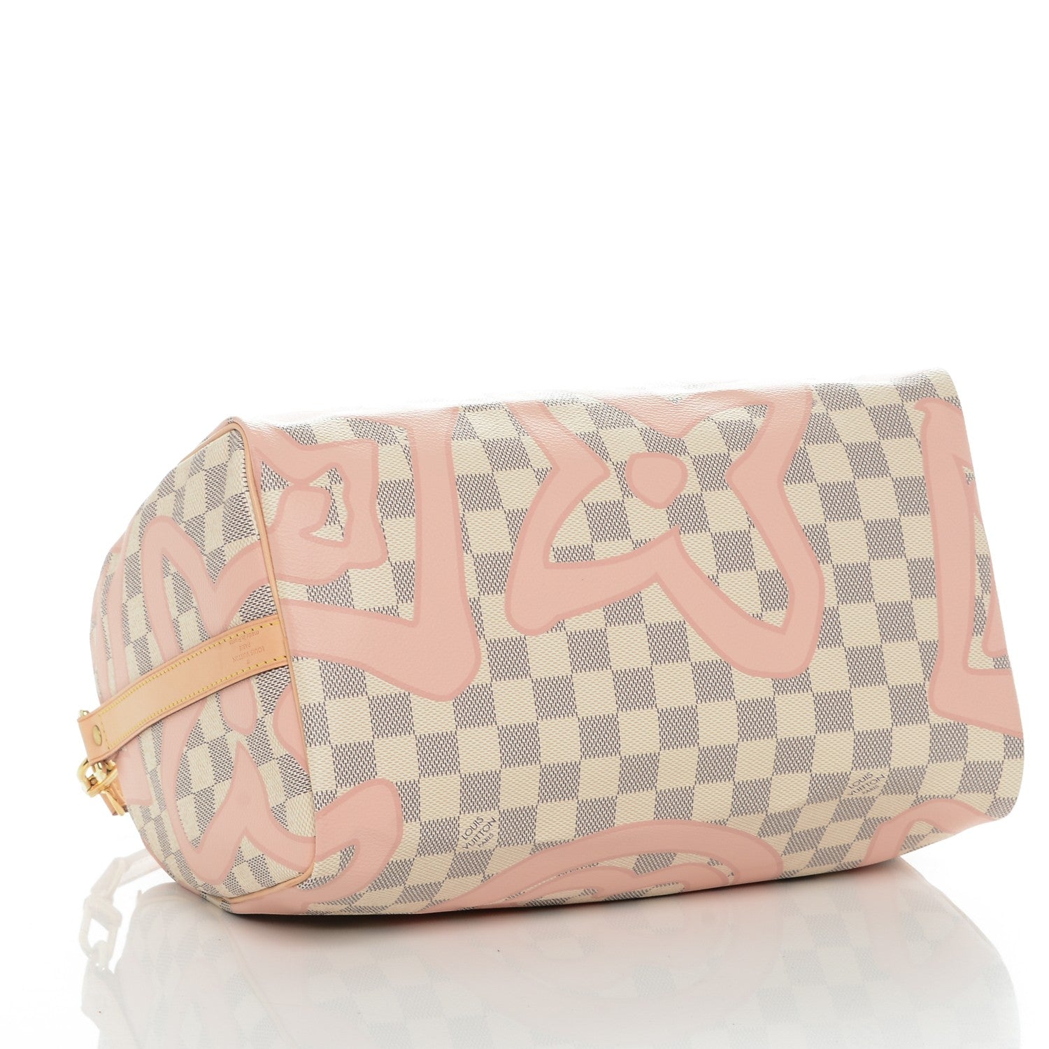 Louis Vuitton Damier Azur Tahitienne Speedy Bandouliere 30 Rose Ballerine 4 of 6