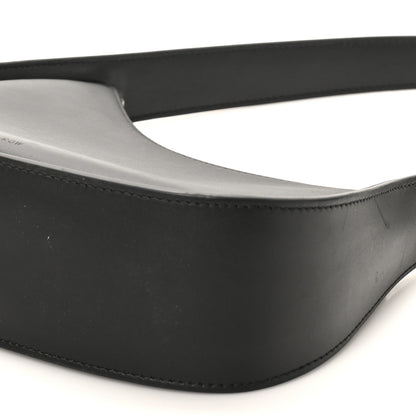 The Row Smooth Calfskin Half Moon Shoulder Bag Black 9 of 9