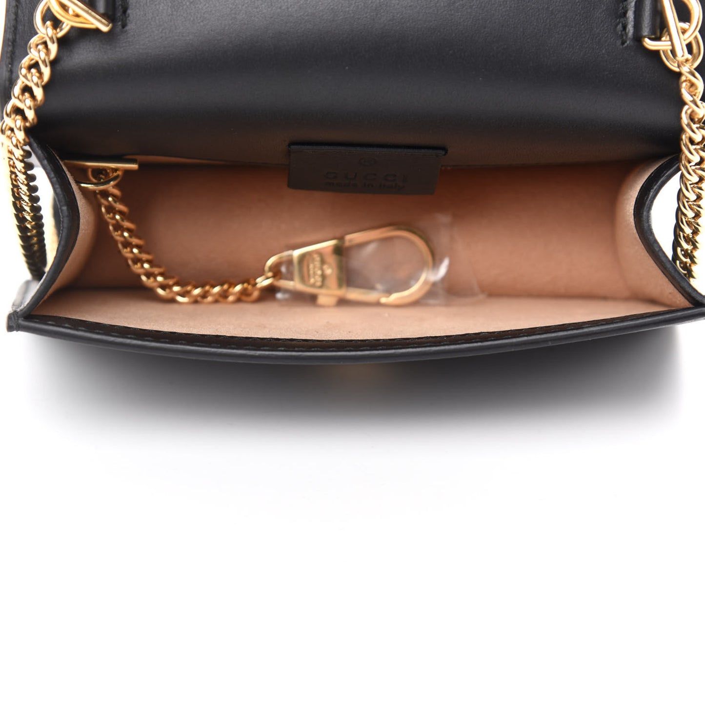 Calfskin Super Mini Sylvie Chain Shoulder Bag Black