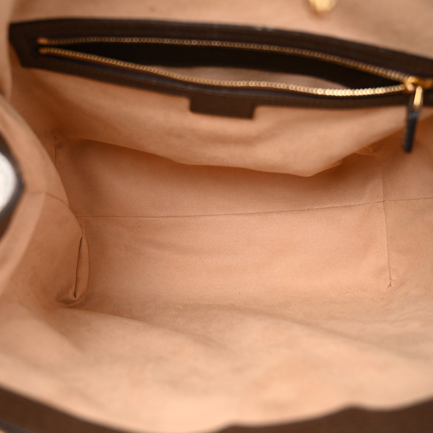 GG Supreme Monogram Web Medium Ophidia Tote Bag Brown