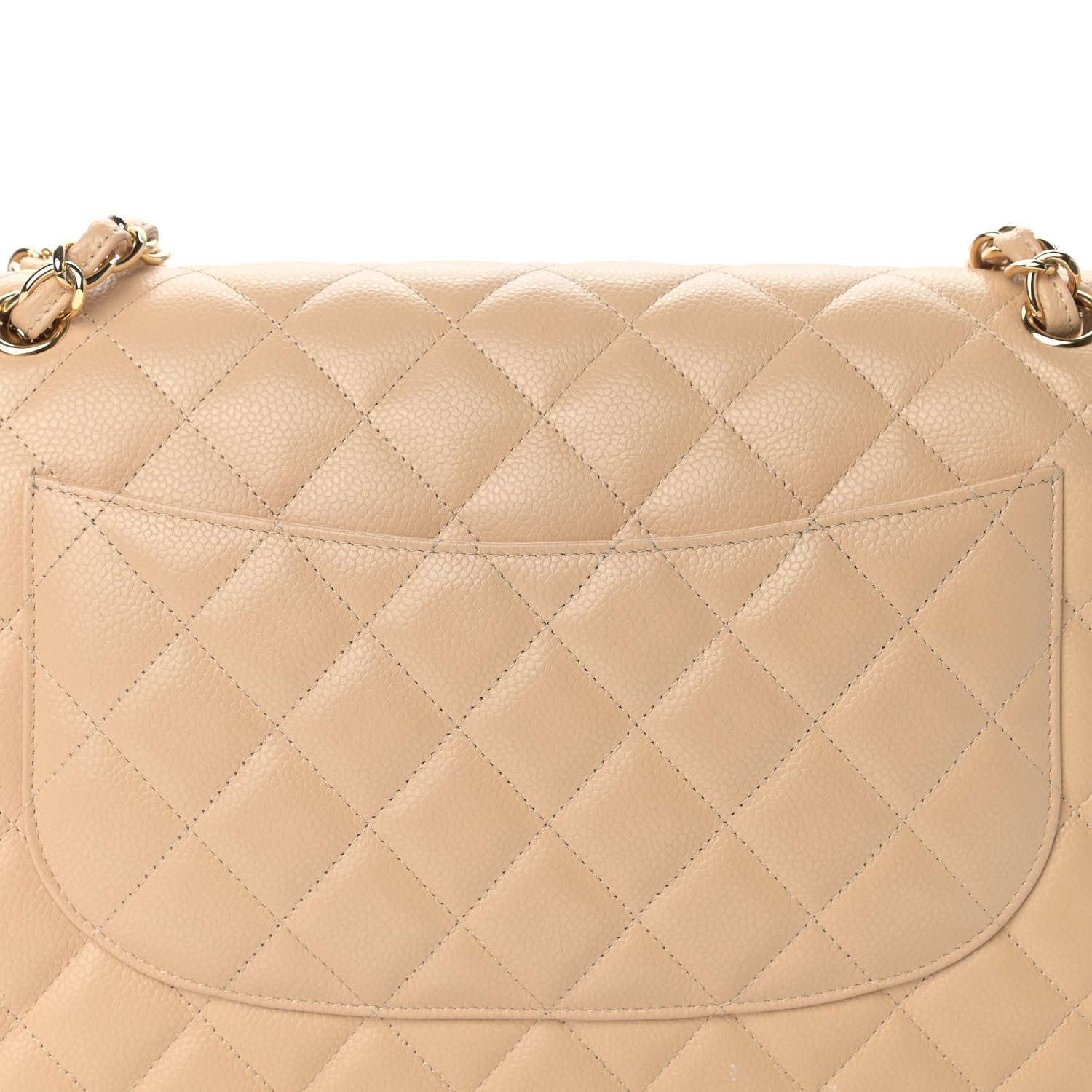 Chanel Caviar Quilted Jumbo Double Flap Beige Clair 16 of 20