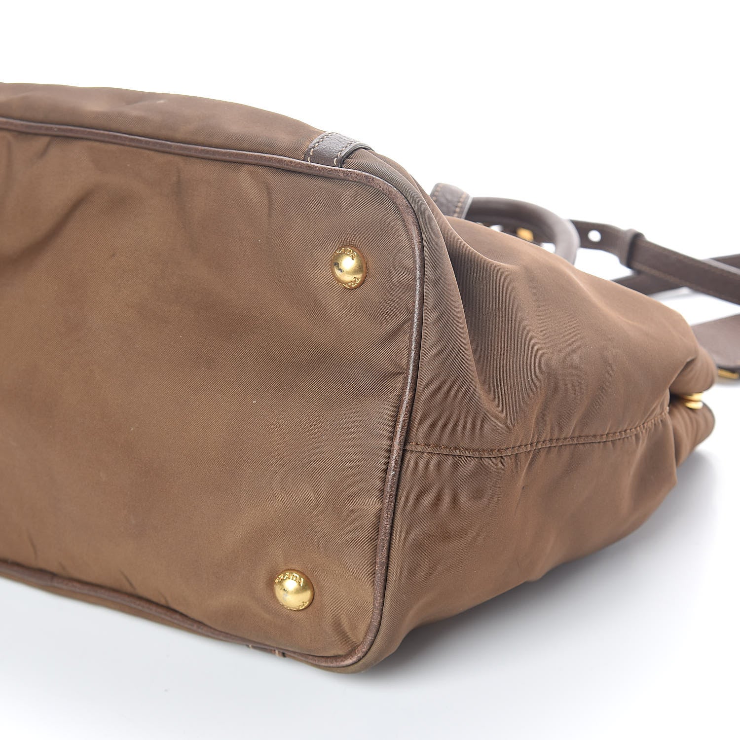 Prada Nylon Tessuto Vitello Daino Tote Corinto 10 of 10