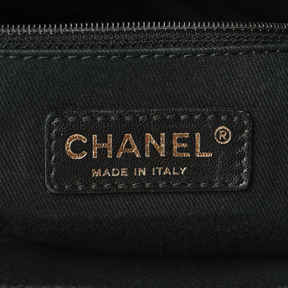 Chanel Iridescent Caviar Quilted Country Chic Hobo Black 6 of 9