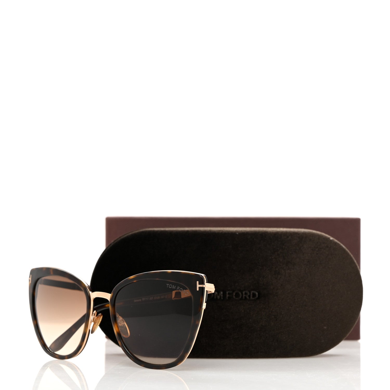 Tom Ford TOM FORD Acetate Simona TF717 Sunglasses Tortoise 8 of 8