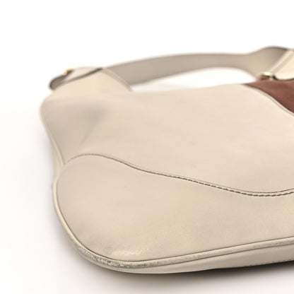 Gucci Calfskin Web Large Jackie O Bouvier Hobo White 8 of 13
