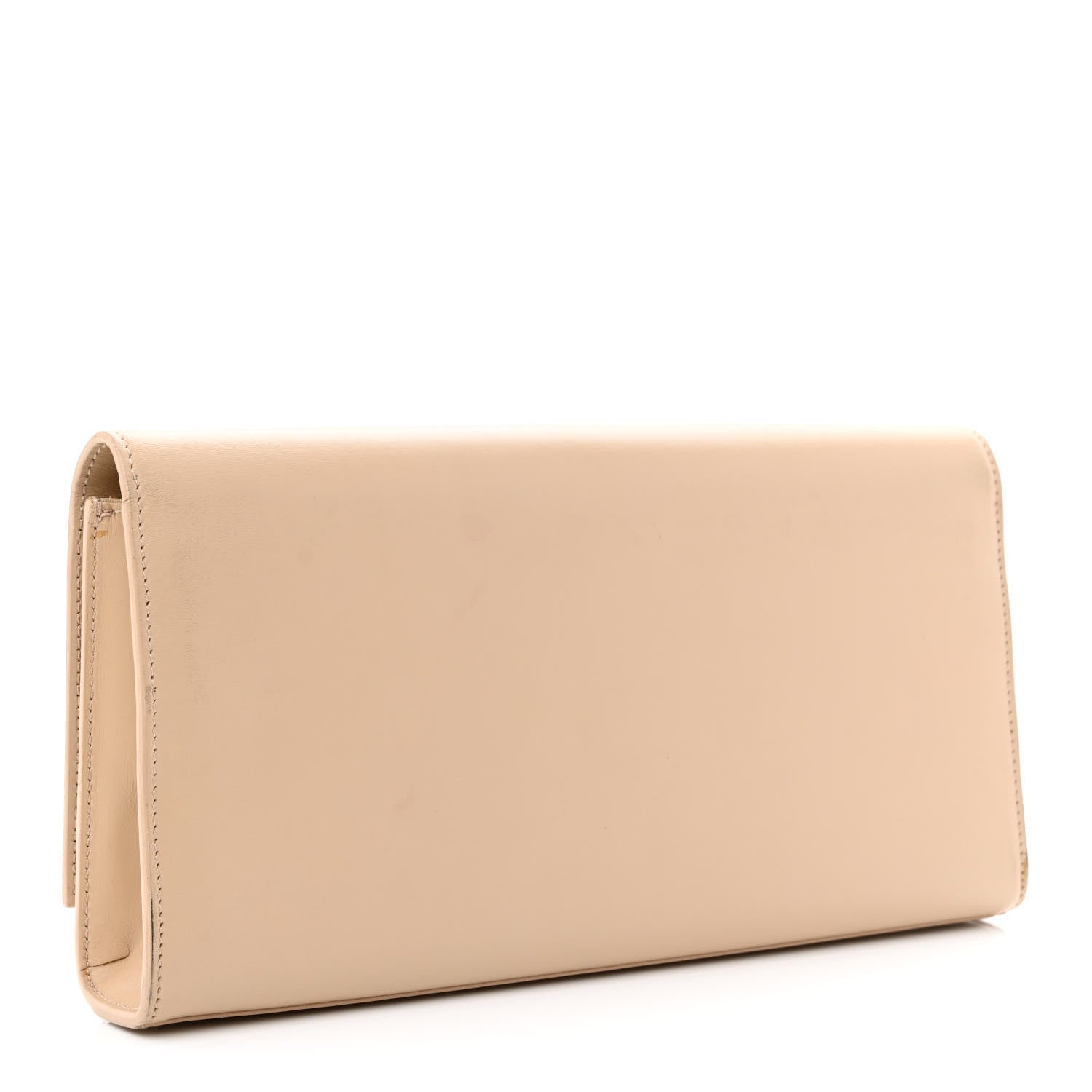 Saint Laurent Smooth Calfskin Classic Monogram Cassandre Clutch Nude 3 of 16