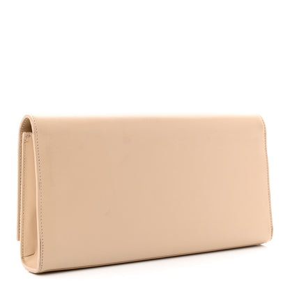 Saint Laurent Smooth Calfskin Classic Monogram Cassandre Clutch Nude 3 of 16
