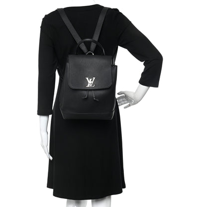 Louis Vuitton Calfskin Lockme Backpack Black 2 of 16