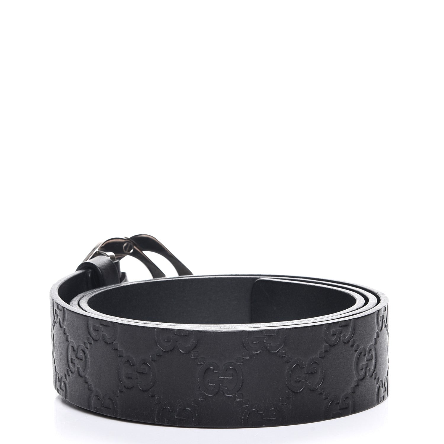 Gucci Guccissima Square G Belt 95 38 Black 3 of 6