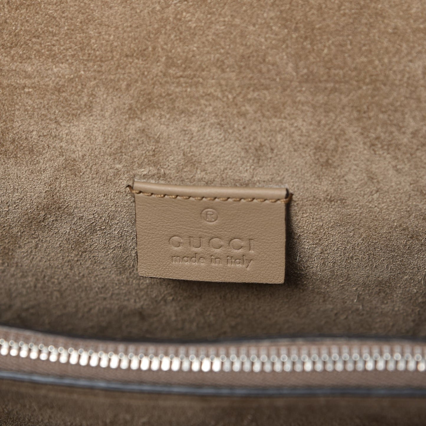 GG Supreme Monogram Medium Dionysus Shoulder Bag Taupe