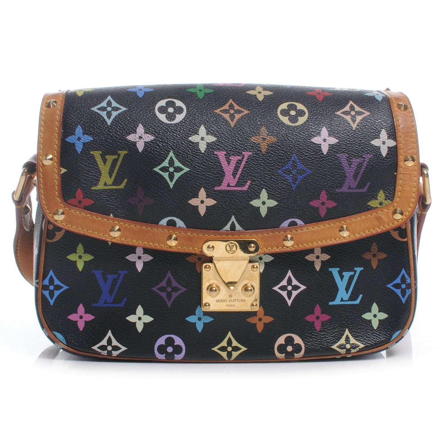 Louis Vuitton Monogram Multicolor Sologne Black 1 of 8