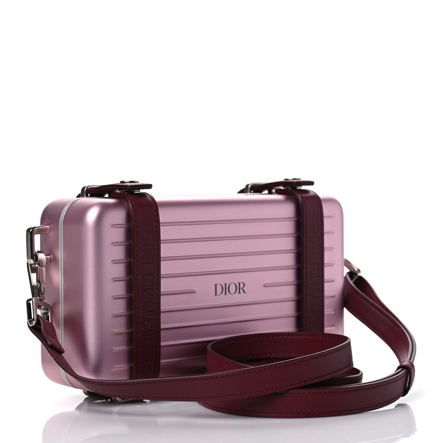 Christian Dior X RIMOWA Aluminum Personal Clutch On Strap Rose 3 of 10