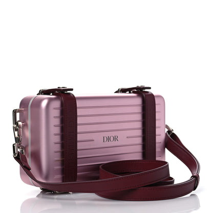 Christian Dior X RIMOWA Aluminum Personal Clutch On Strap Rose 3 of 10