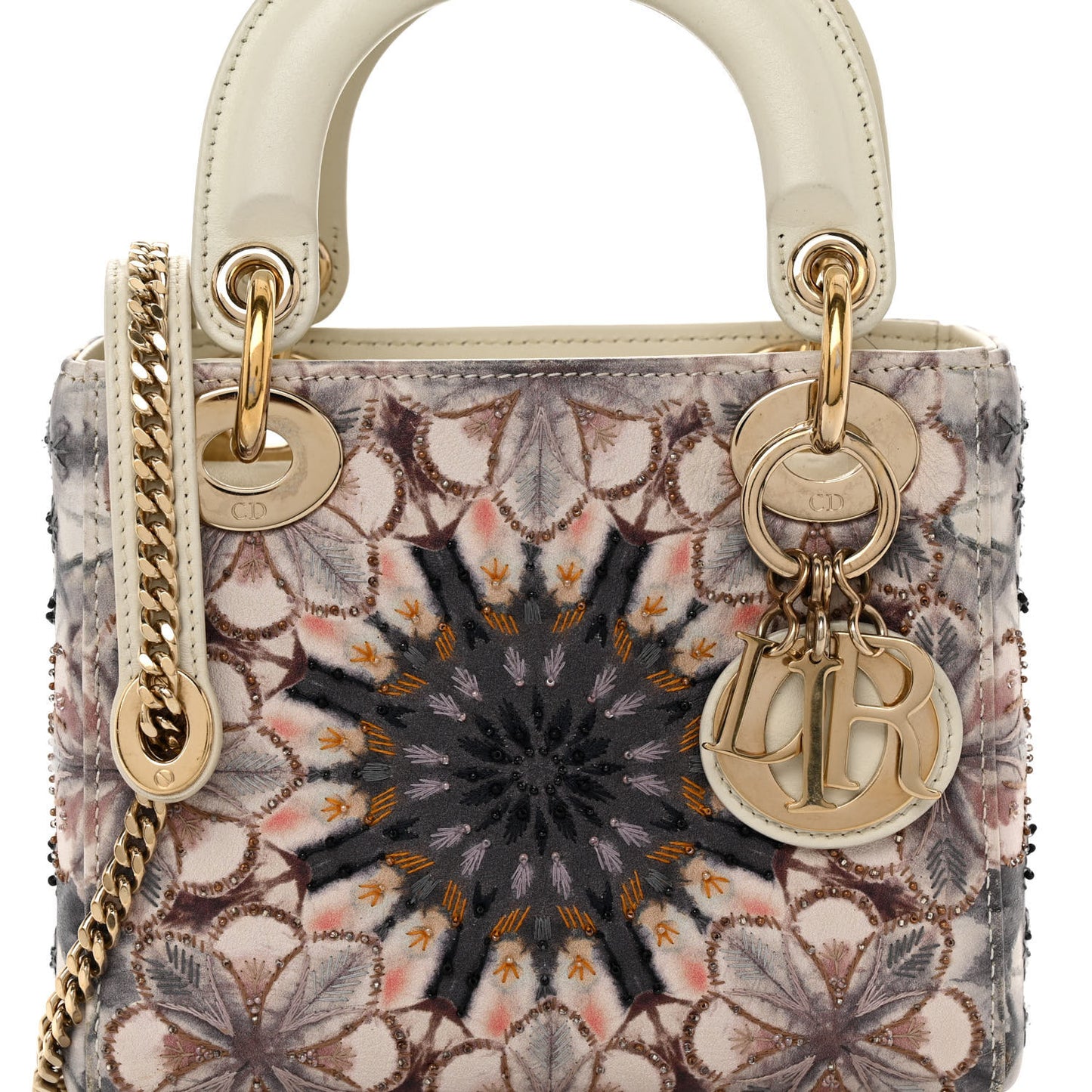 Calfskin Printed Mini KaleiDiorscopic Lady Dior Multicolor