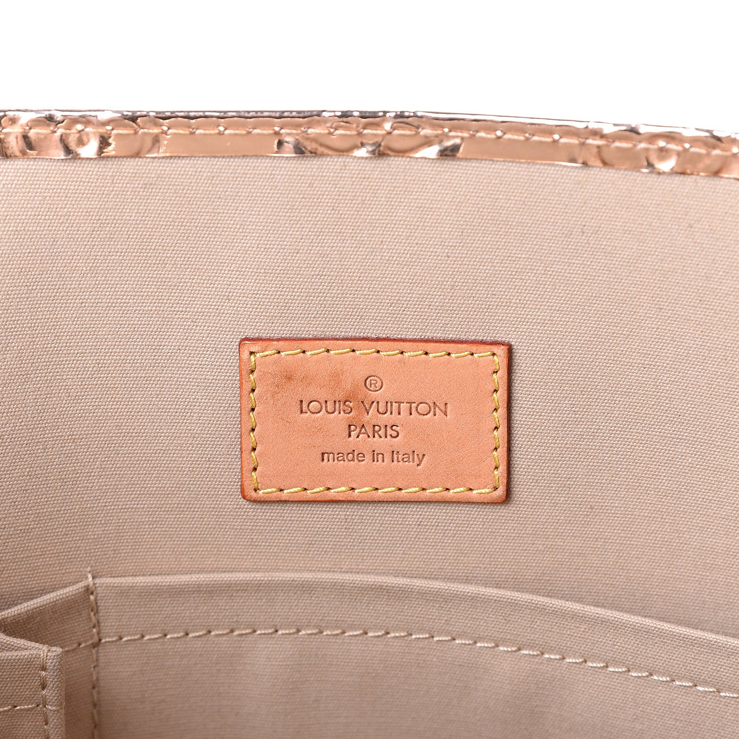 Monogram Miroir Sac Plat Gold