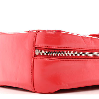 Chanel Aged Calfskin Quilted Top Handle Camera Case Red 10 of 13