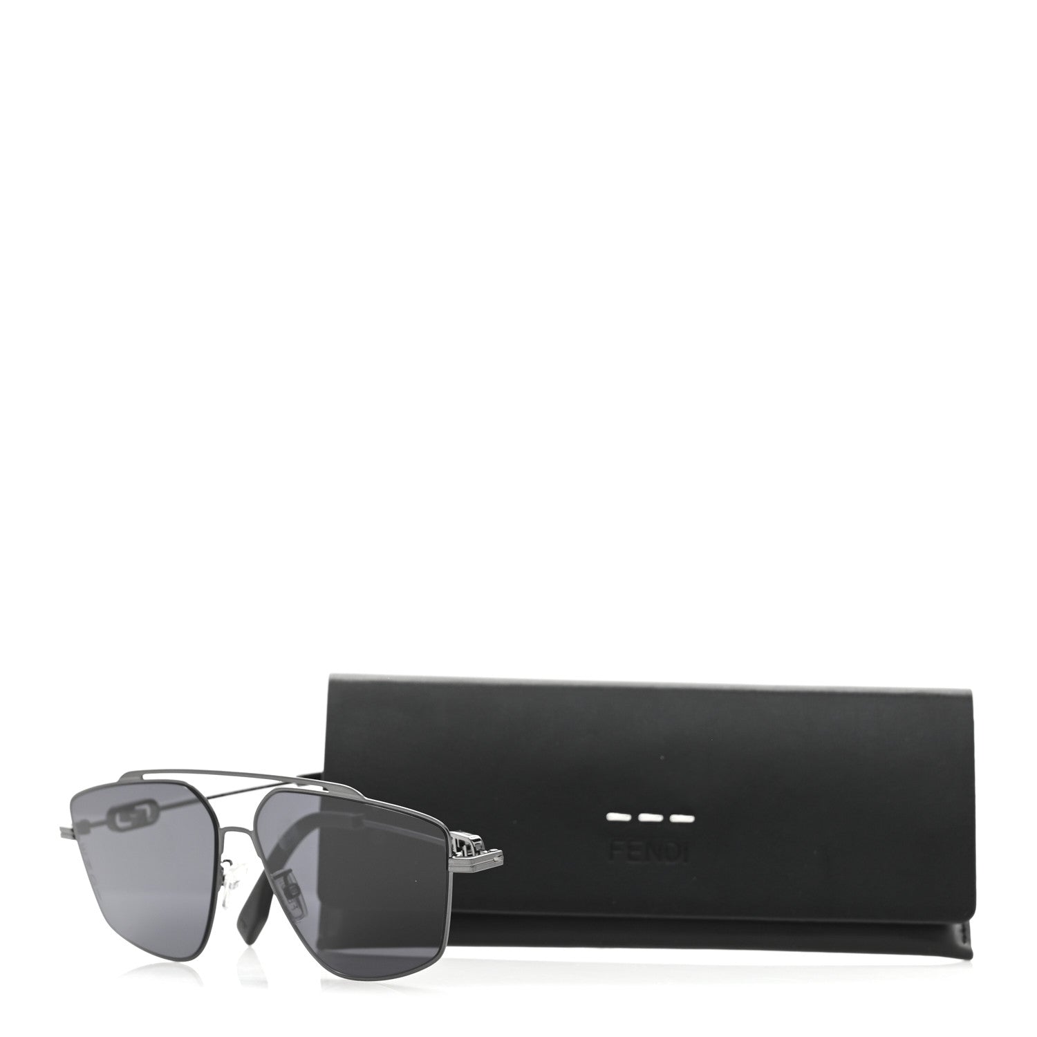 Fendi Metal O'Lock Aviators FE40079U Black 8 of 8