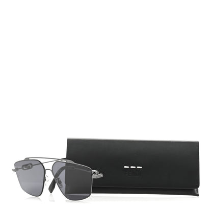 Fendi Metal O'Lock Aviators FE40079U Black 8 of 8