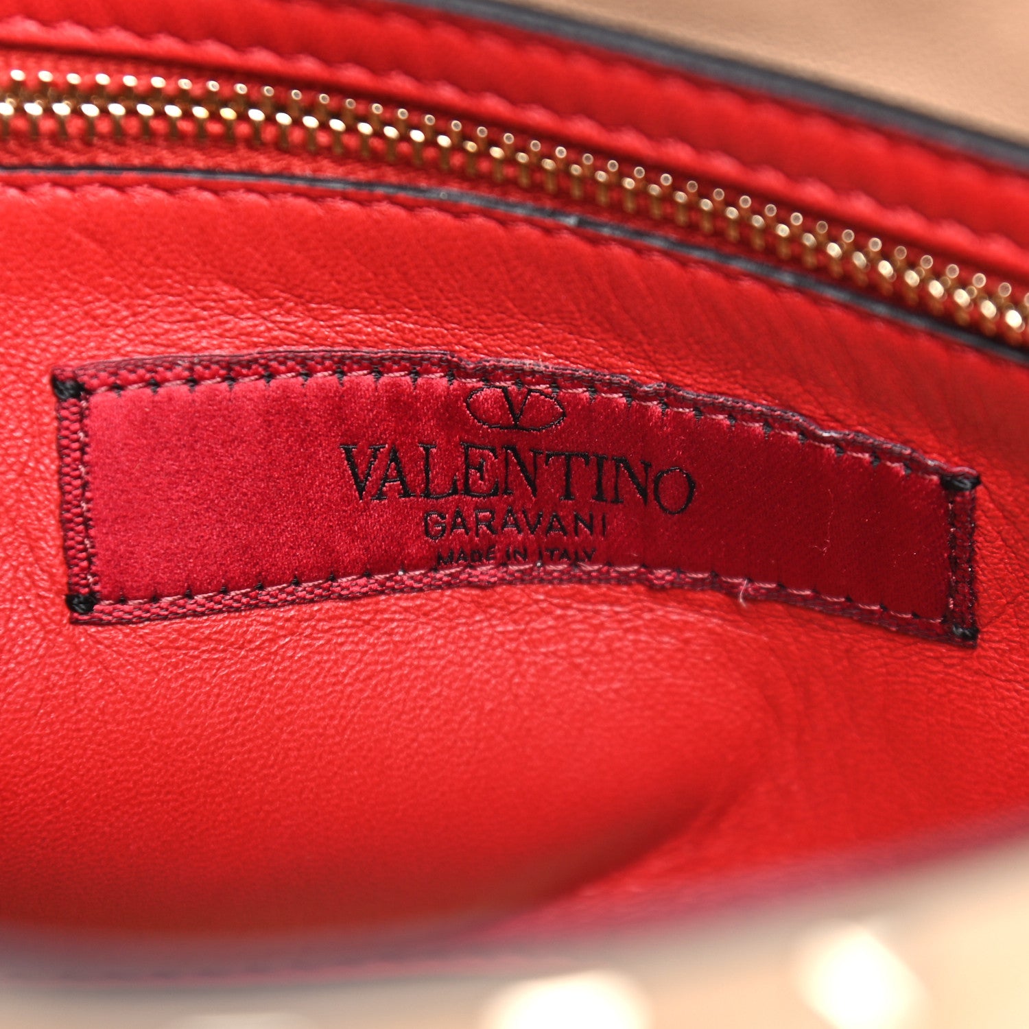 Valentino Garavani Nappa Medium Rockstud Spike Shoulder Bag Camel Rose 6 of 8