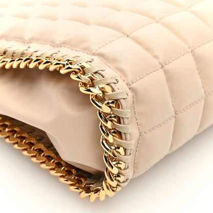 Stella McCartney Vegan Leather Quilted Mini Falabella Tote Semolina 8 of 9