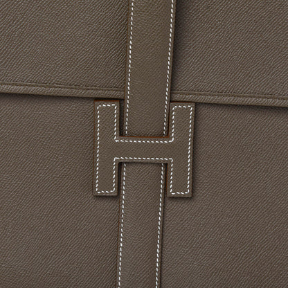 Hermes Epsom Jige 34 GM Clutch Etoupe 8 of 8