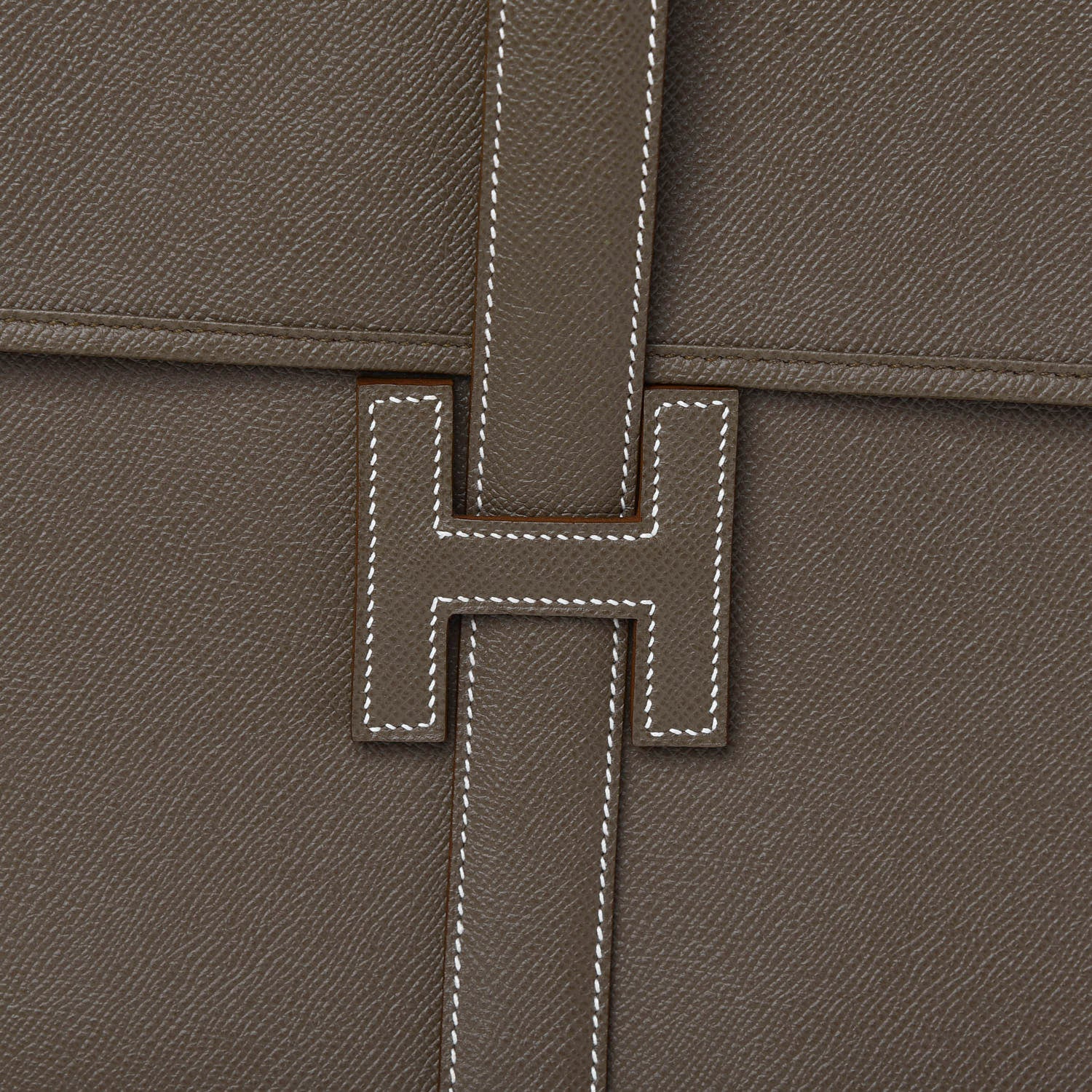 Hermes Epsom Jige 34 GM Clutch Etoupe 8 of 8