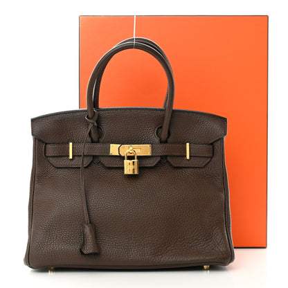Hermes Taurillon Clemence Birkin 30 Havane 27 of 27