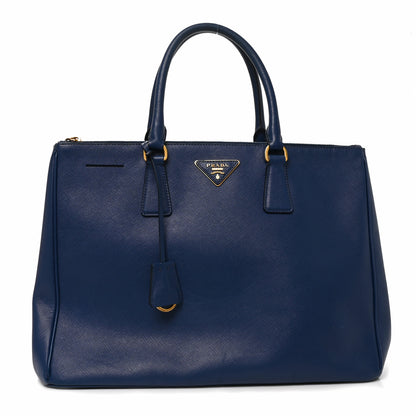 Prada Saffiano Large Galleria Double Zip Tote Bluette 1 of 8