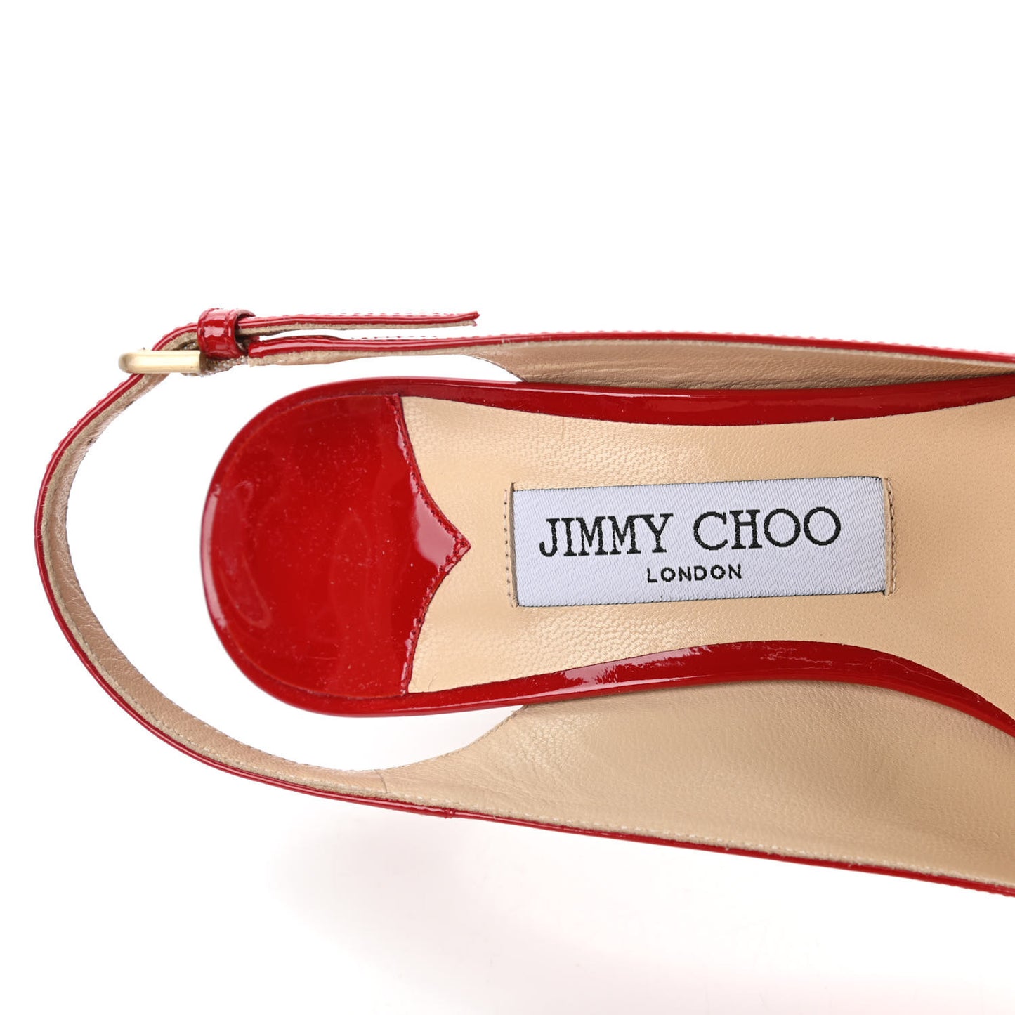 Patent Erin 85 Slingback Pumps 38 Red