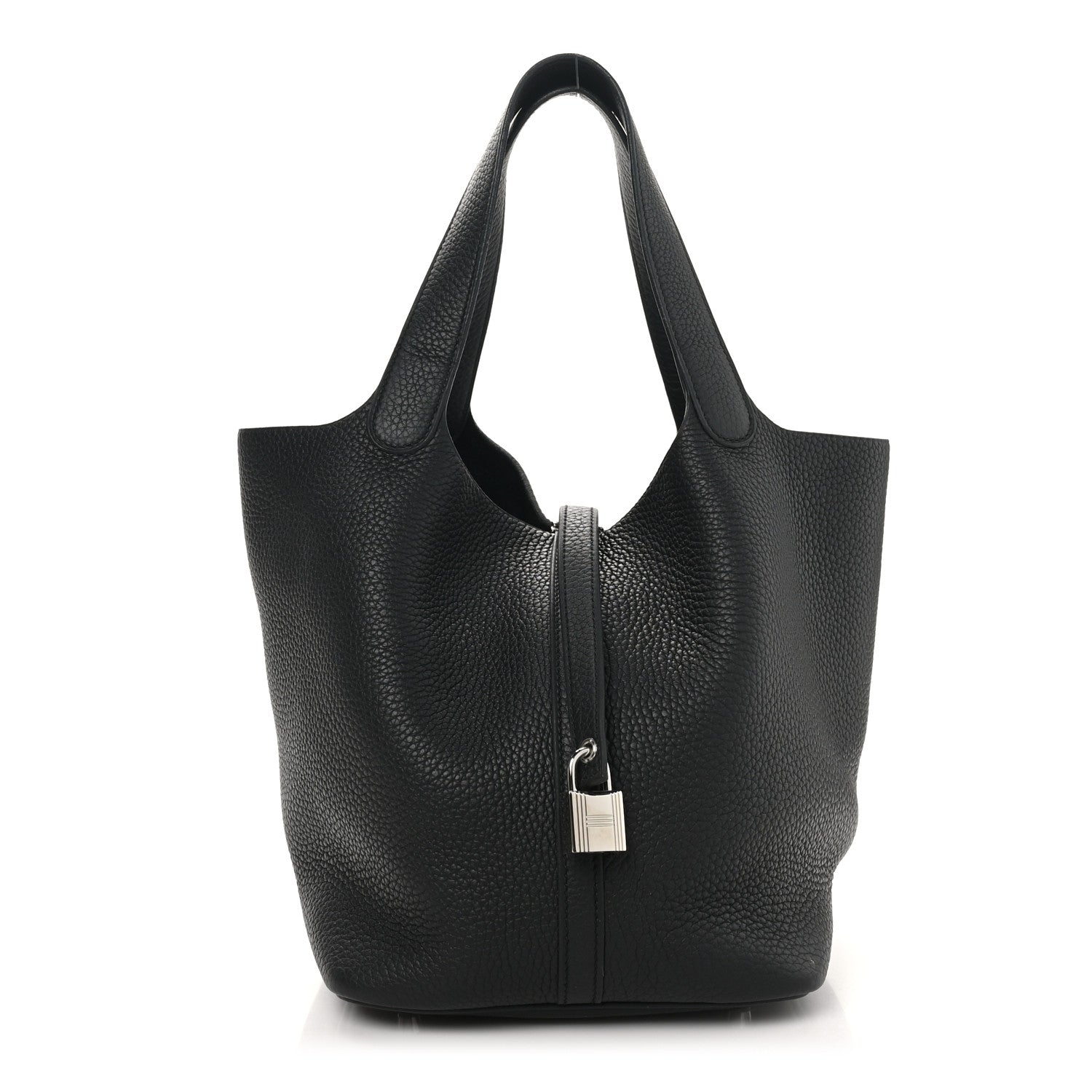 Hermes Taurillon Clemence Picotin Lock 22 MM Black 1 of 10