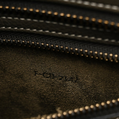 Celine Drummed Calfskin Micro Luggage Souris 7 of 10