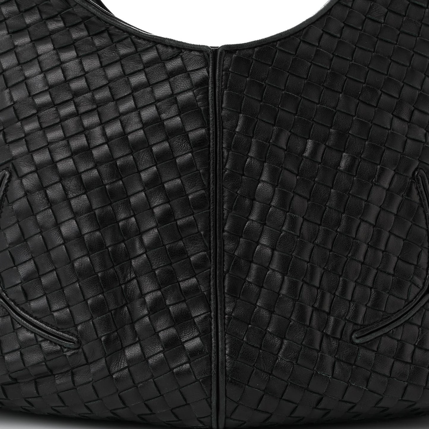 Nappa Intrecciato Ball Hobo Black