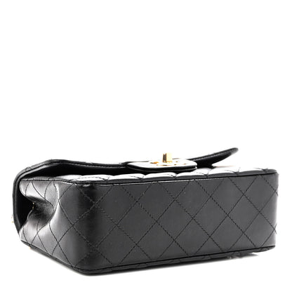 Chanel Lambskin Quilted Mini Rectangular Flap Black 4 of 10