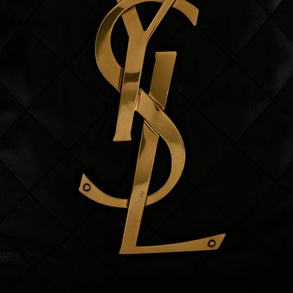 Saint Laurent Lambskin Quilted Maxi Icare Shopping Tote Black 12 of 14