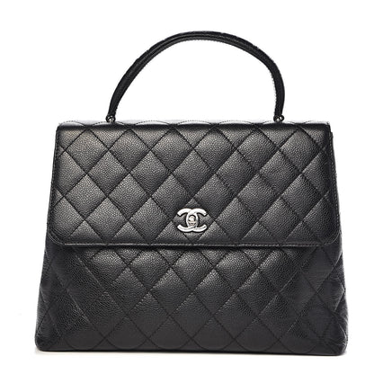 Chanel Caviar Quilted Jumbo Kelly Flap Black 1 of 18