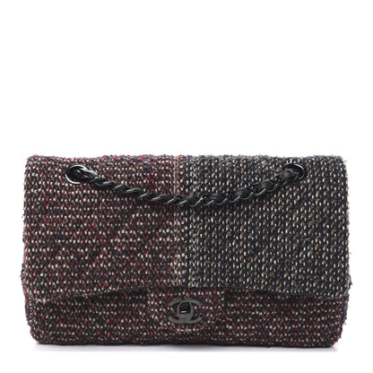 Chanel Tweed Quilted Medium Double Flap Multicolor 1 of 10