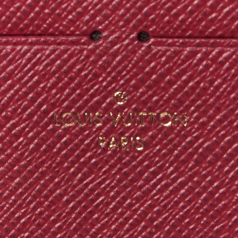 Calfskin Felicie Card Holder Insert Fuchsia