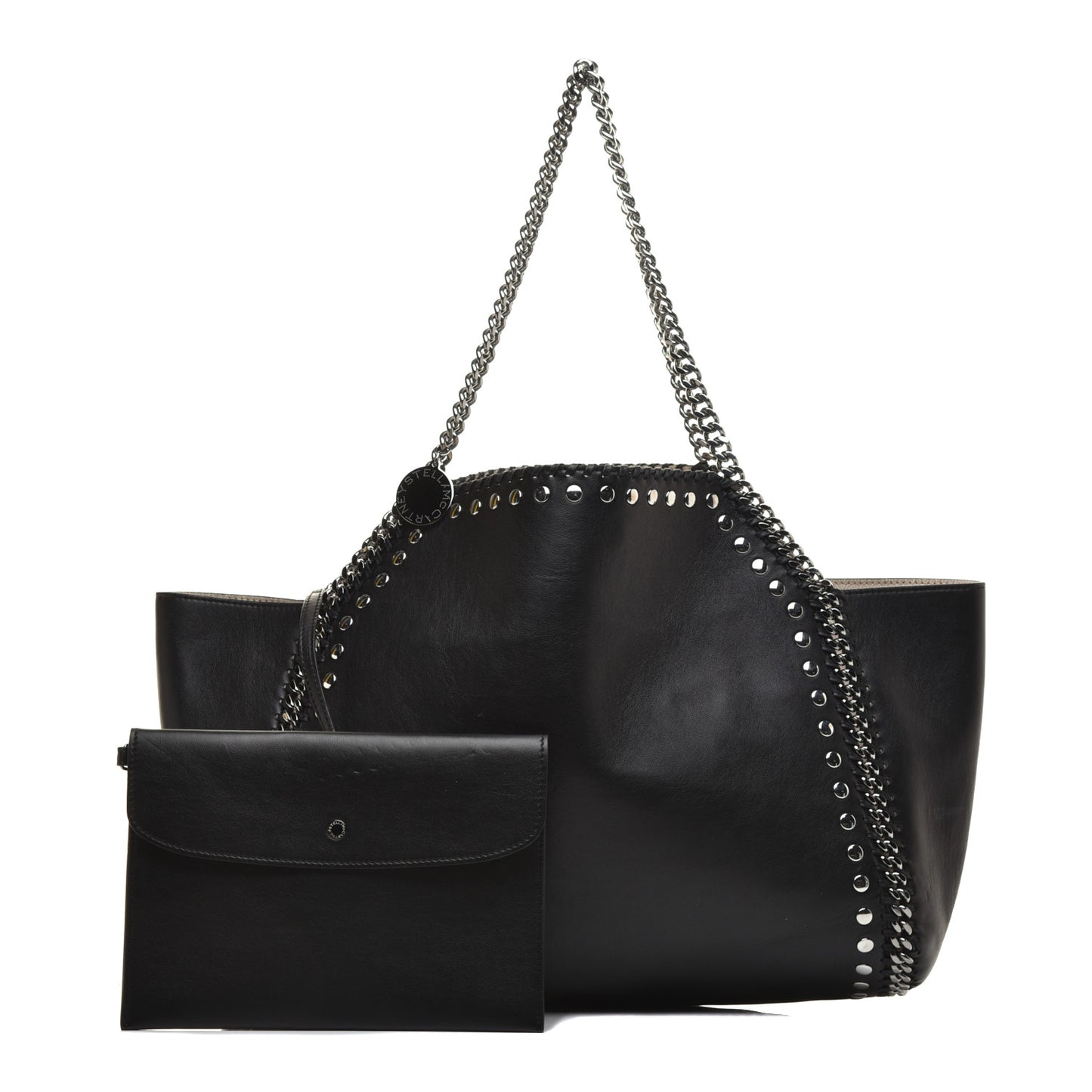 Alter Nappa Studded Dual Falabella Tote Black