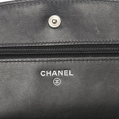 Chanel Caviar Sevruga Wallet On Chain WOC Black 6 of 10
